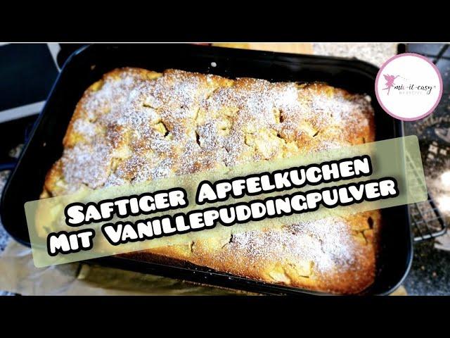 Sweet & easy  saftiger Apfelkuchen mit Vanillepuddingpulver  Thermomix | mix-it-easy by Steffi