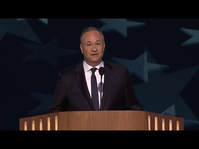 Second Gentleman Doug Emhoff speaks at Democratic National Convention