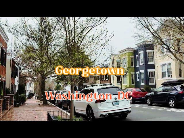 【4K】GEORGETOWN Walking Tour - Washington DC