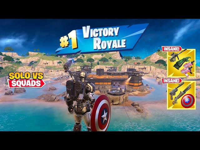 105 Kill Solo Vs Squads Wins Full Gameplay (Fortnite Season 4 Ps4 Controller)