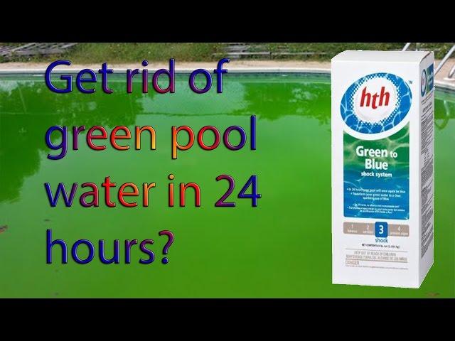 Green Pool Water to Blue - Get rid of algae with the HTH Green to Blue Shock System