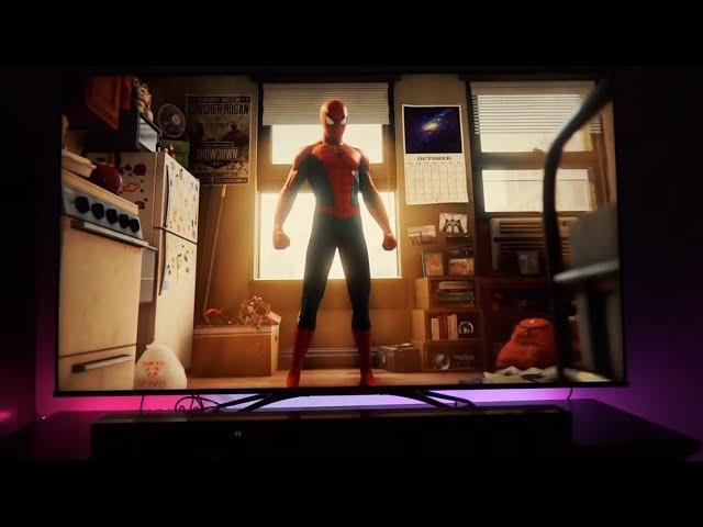 Hisense H9F QLED Gaming| Spiderman| PS4 Pro Gameplay