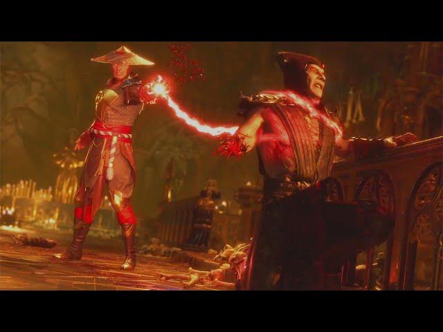 Dark Raiden Destroys Shinnok Scene - Mortal Kombat Onslaught