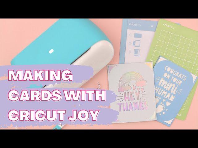 Making Cards With and Without the Cricut Joy Card Kit!