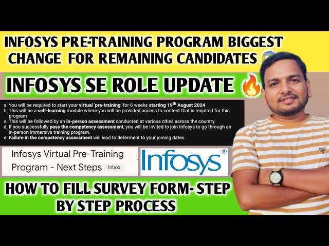 INFOSYS BIGGEST CHANGE IN SE PRE-TRAINING PROGRAM   | 6 WEEKS TRAINING | SELF-STUDY MODE,ONBOARDING