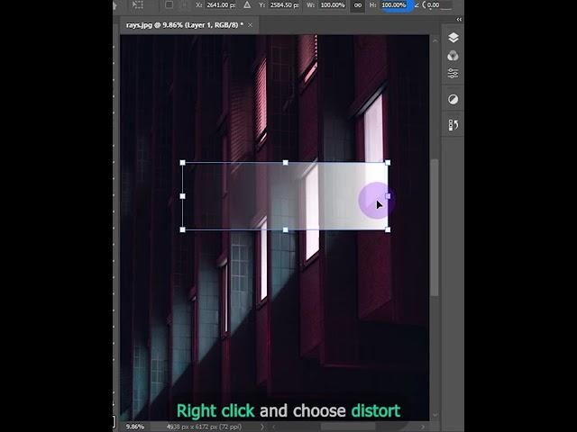 Photoshop Tutorial: Easily create light rays #photoshop #shorts #tutorial