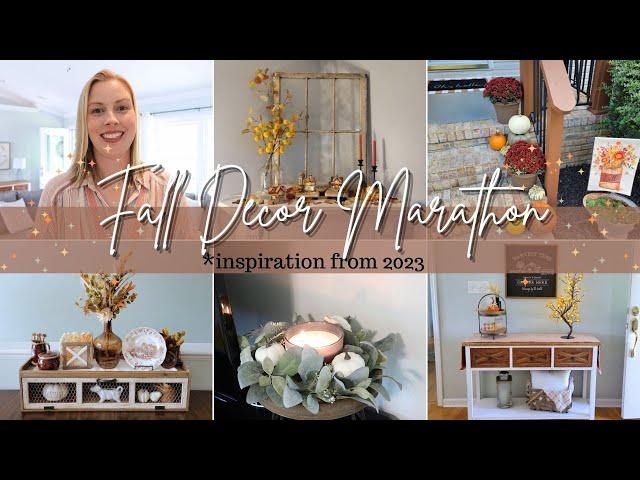 FALL DECORATING MARATHON| FALL CLEAN & DECORATE WITH ME | FALL DECOR IDEAS AND INSPIRATION 2024