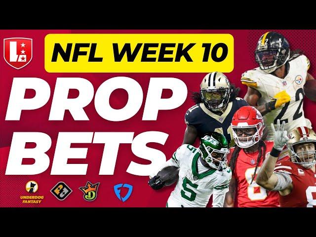 WEEK 10 NFL PLAYER PROPS | Top 5 NFL Player Prop Bets for Week 10