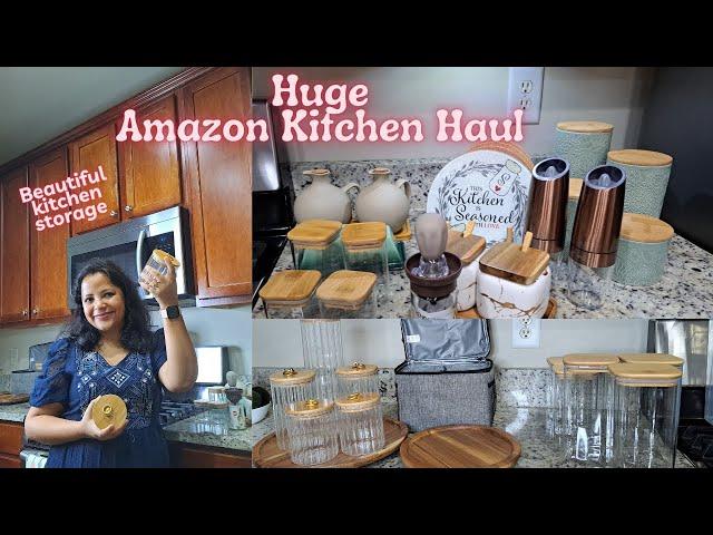 Huge Amazon Kitchen Haul | Beautiful Kitchen Storage from Amazon | Oil Dispensers, Butter Dish, Jars