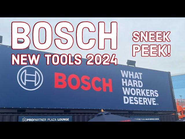 New Bosch Tools 2024   Sneek Peek