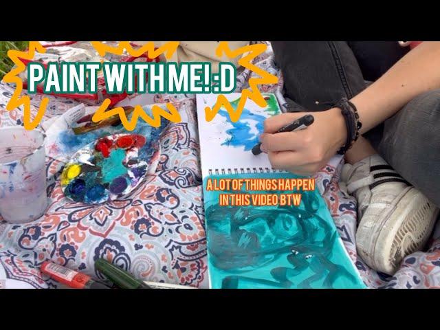 VLOG// Spend an afternoon with me painting and yapping