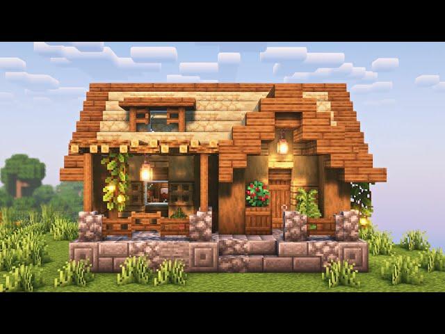 The Perfect Starter House to Start Your Minecraft World I Easy Tutorial