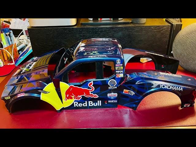 Ford Raptor Baja Rey RC body custom Paint Red Bull Trophy Truck