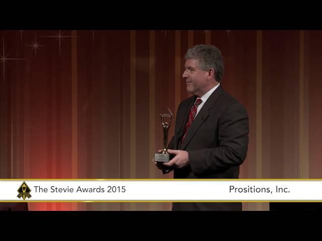 Prositions, Inc wins a Stevie Award at The 2015 American Business Awards