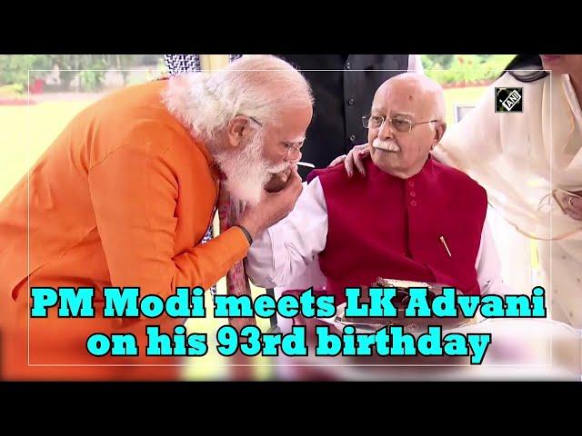 PM Modi meets LK Advani on his 93rd birthday