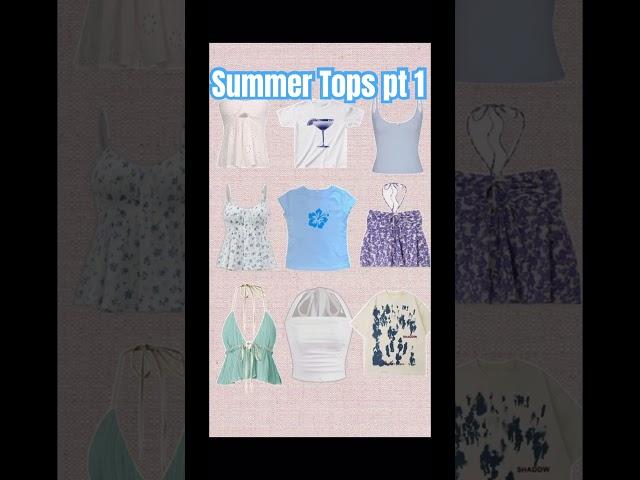 Summer tops for you part 1 #preppy #summer #aesthetic #fyp