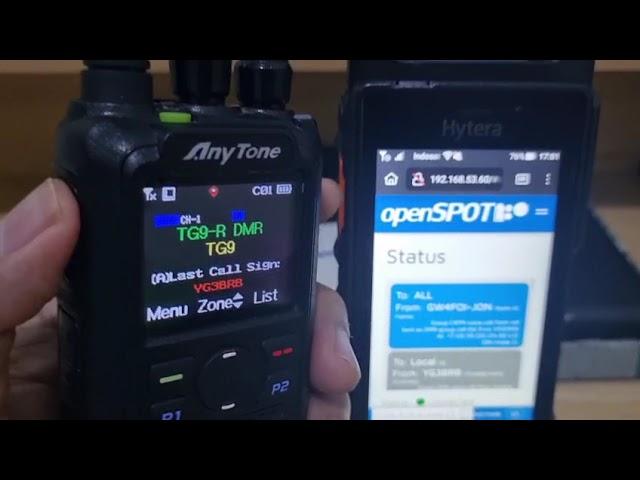 With John ^GW4FOI^, Wales. C4FM YSF32453 KCWide, crossmode from DMR, Anytone 878 uvii plus ️
