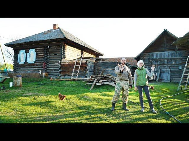 В МАЛЕНЬКОЙ ДЕРЕВНЕ СТРОИМ ДОМ СВОЕЙ МЕЧТЫ | ПЕРВЫЙ ЭТАП | ВСПАХАЛИ ОГОРОД | САХАРНЫЕ ЛЕПЁШКИ КЯТА