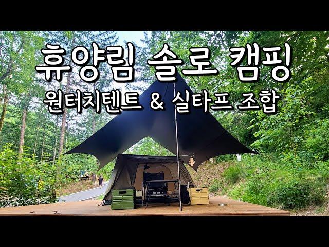 휴양림 솔로 캠핑 / 콜맨 스웨거 3P / 꼴로르 실타프 / 화천숲속야영장 / 미니멀 솔캠 / 원터치텐트 / Camping ASMR