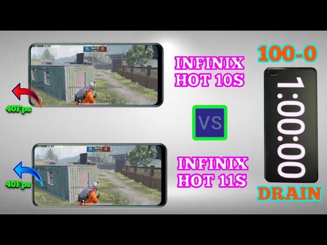 Infinix Hot 11s Vs Infinix Hot 10s 100% Battery Drain Test | 100 To 0 % Battery Drain Test