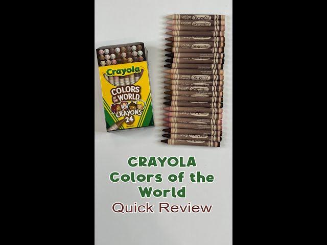 Crayola Colors of the World Quick Review #shorts #crayola