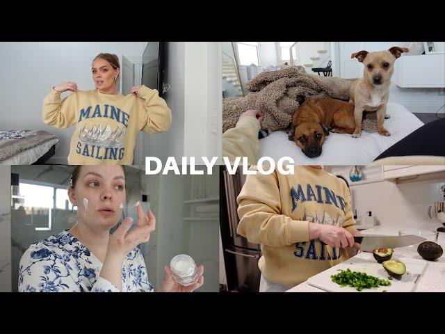 DAILY VLOG: New Dog, Abercrombie Haul, Nighttime Skincare Routine, Guacamole Recipe - Day in My Life