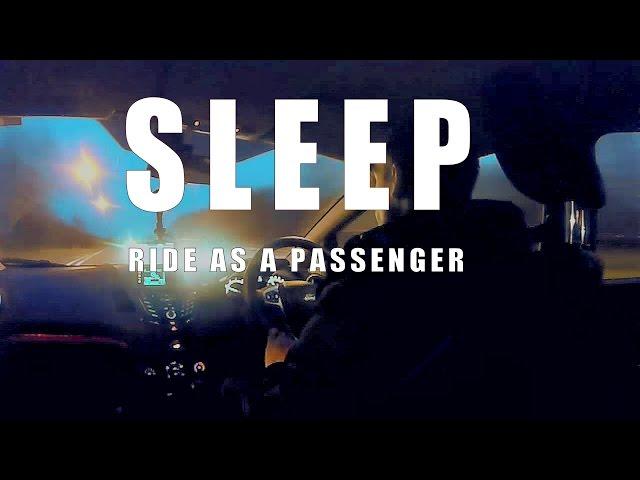 ASMR sleep sounds car ride at dawn