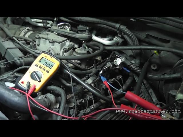 How to test a fuel injector circuit with basic tools (open control wire)