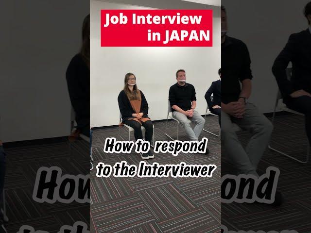 【Japanese style Job interview/就職面接】How to respond to the interviewer/面接時の答え方 #japanese #就活  #shorts