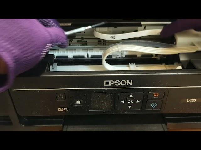 免開機~如何快速移出噴頭│EPSON原廠連續噴墨事務機-以EPSON L455為例