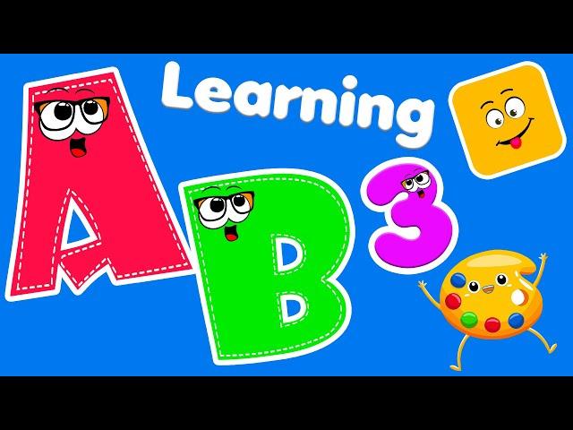 Learn Shapes And Colors | Learning Videos For Toddlers | ABC and 123 Learning Videos For 3 Year Olds