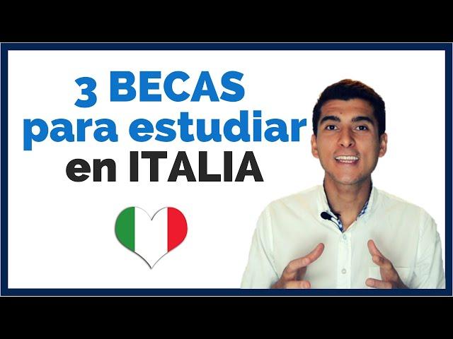  3 Becas muy generosas para estudiar en Italia ️‍