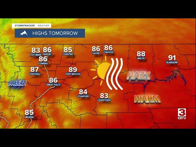 Seasonable temperatures and areas of smoke this weekend