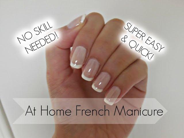 Easiest French Manicure Tutorial EVER!