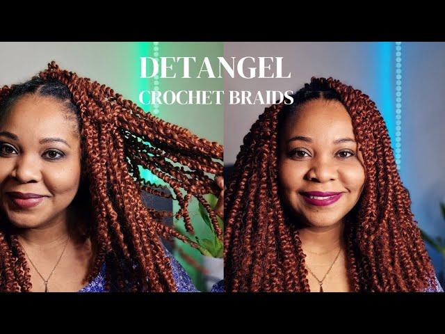 How to detangle crochet braids with fabric softener