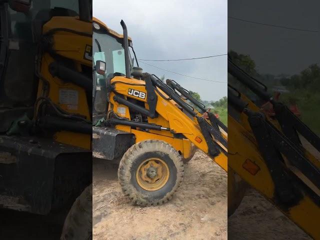 JCB 3DX Backhoe Working For Road Construction #shorts