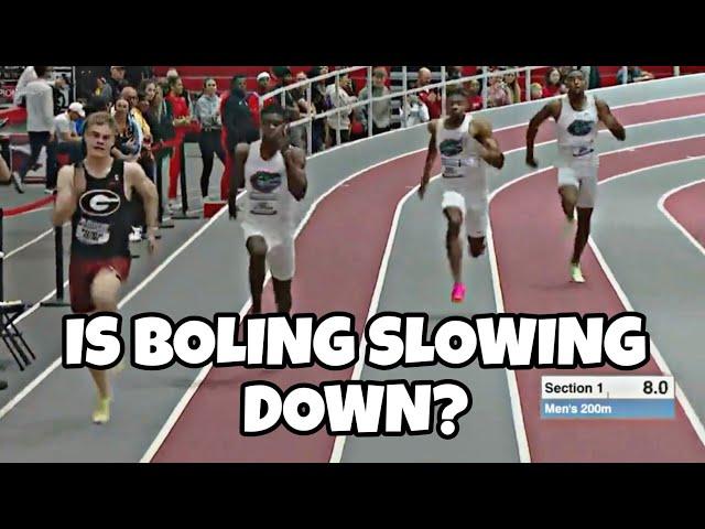 Matthew Boling Defeated At The 2023 SEC Indoor Championships 200m Final | Track and Field 2023