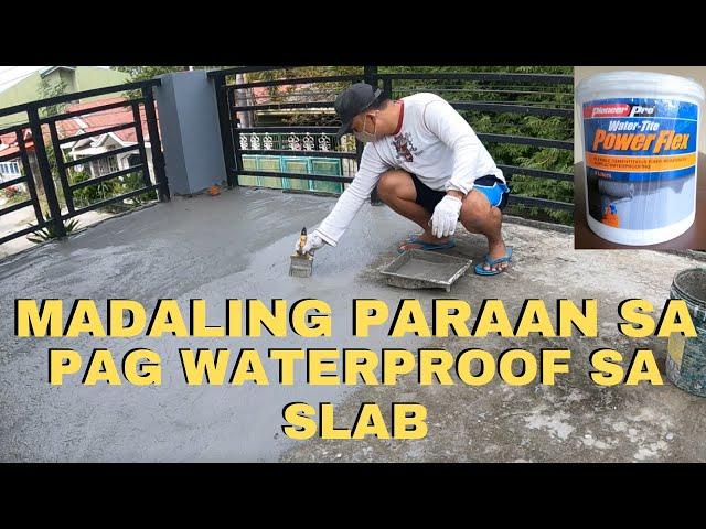 PAANO MAG WATERPROOFING SA SLAB GAMIT ANG PIONEER PRO WATERPROOFING | STEP BY STEP TUTORIAL