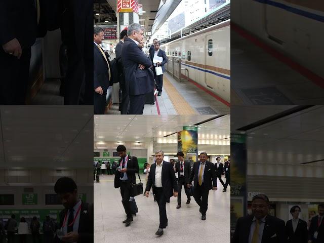 Travelled in Shinkansen, the Japanese bullet train. In India,182 km of pillar work completed.