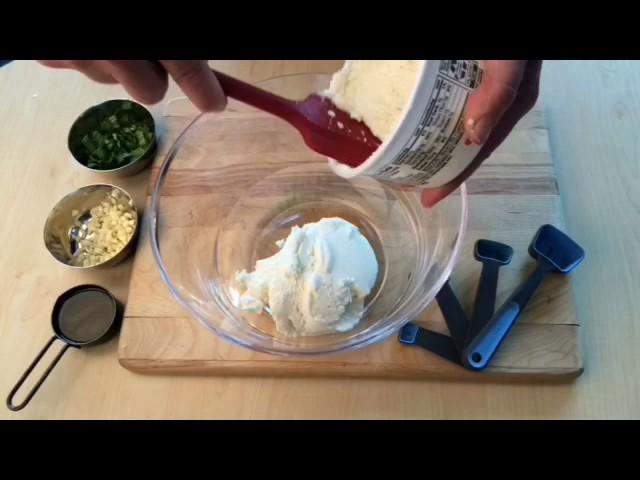 Easy Lemon Basil Ricotta Dip