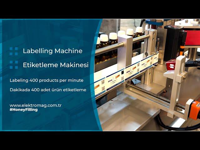 Labeling Machine | Labeling 400 pieces per minute | Self-adhesive label Labeling System