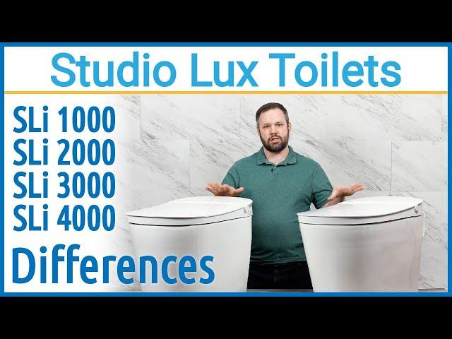 Studio Lux Toilet Differences | SLi 1000 vs SLi 2000 vs SLi 3000 vs SLi 4000 | Bidet Toilets