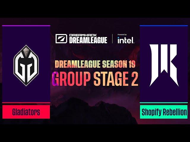 Dota2 - Gladiators vs Shopify Rebellion - Game 1 - DreamLeague Season 19 - Group Stage 2