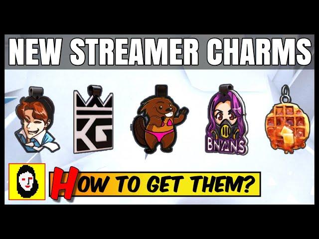 *NEW* STREAMER CHARMS FOR RAINBOW SIX SIEGE - How to get it? Tutorial - NEWS Maciejay, BikiniBodhi..