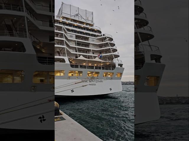Galataport Istanbul, ship MSC Sinfonia  #travel #cruise #msccruise #galataport