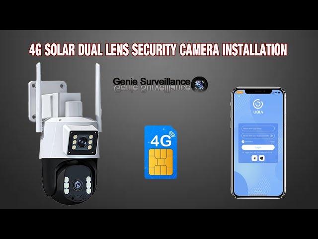 BEST 4G SOALR DUAL LENS CCTV SECURITY PTZ CAMERA SETUP ON SMART PHONE