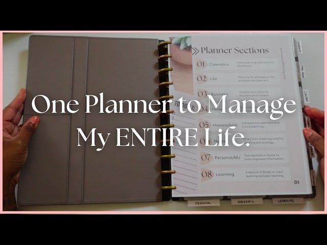 How I Plan My Entire Life in One Planner | Custom Functional Planning System Walk-Through