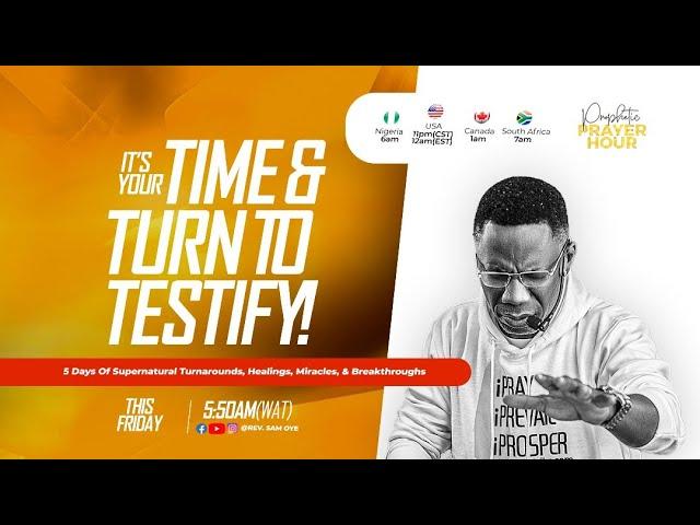 You Shall Rise Beyond Your Present Level | Prophetic Prayer Hour | Rev. Sam Oye [DAY 1385]