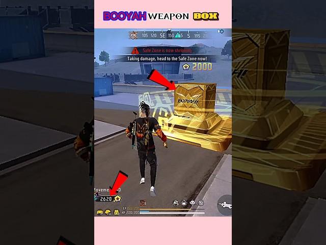 New Booyah Weapon Box  Free Fire Booyah Points In BR | How To Unlock Weapon Box #shorts