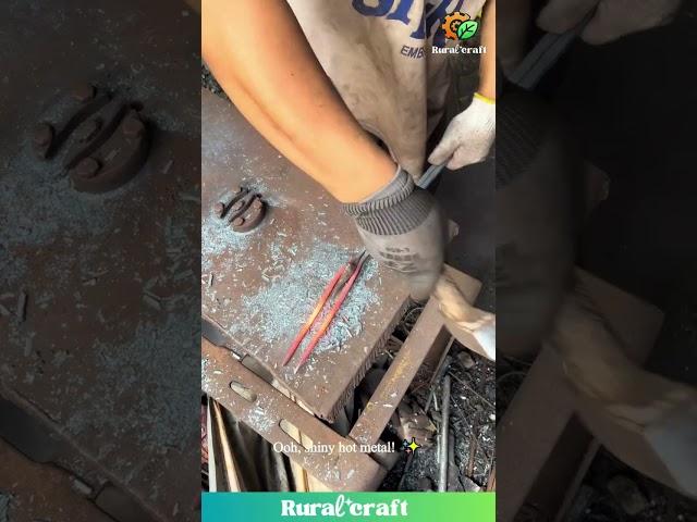 Blacksmith ASMR: Hammer Sounds & Sparks are SO Satisfying!  #asmr #satisfying #blacksmith #forging